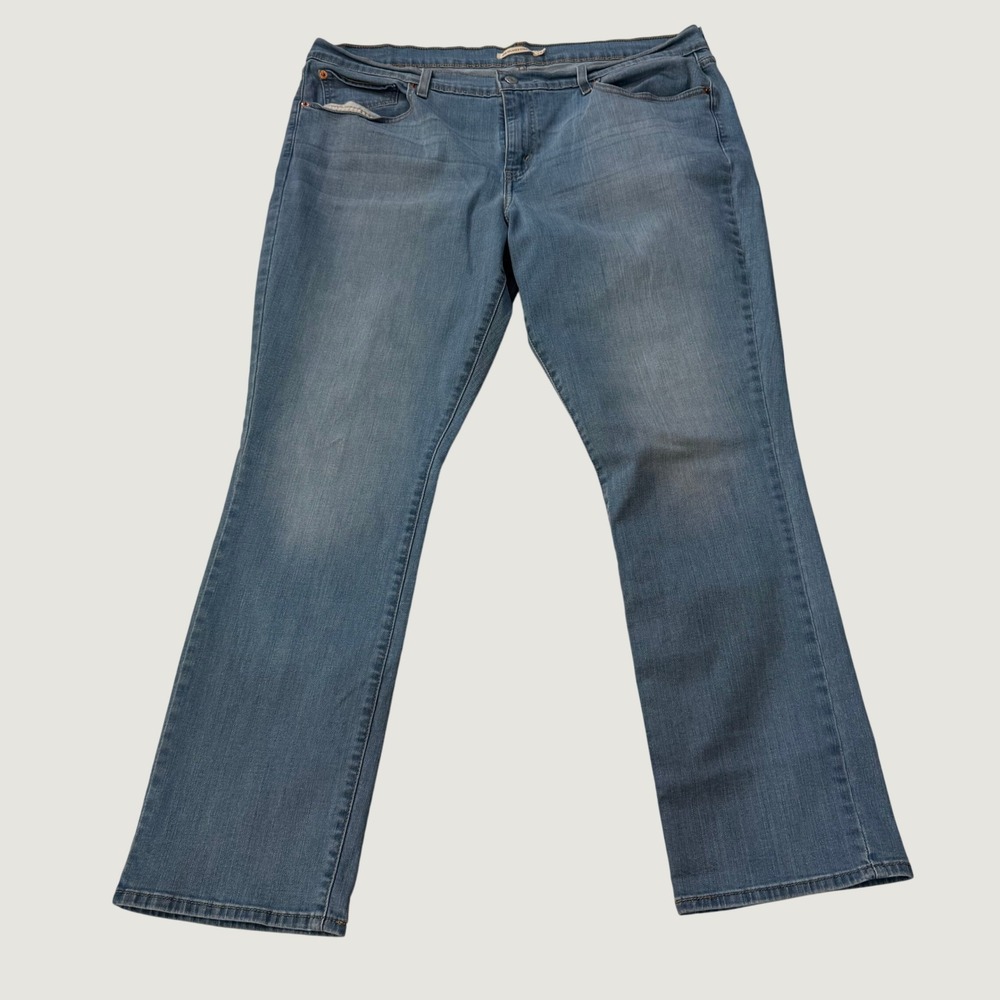 Levis 414 Relaxed Straight Jeans Womens 34x32 Medium Wash Denim Blue 3256